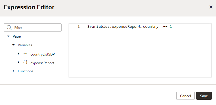 page-designer-expression-editor.pngの説明は以下のとおりです