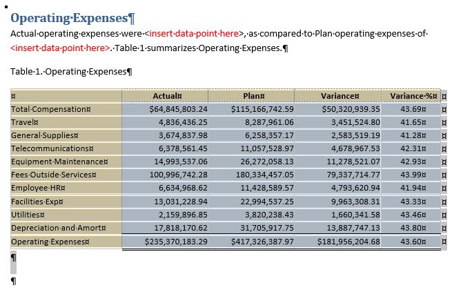 埋込みコンテンツとその下の段落マーカーが削除対象として選択されています。 イメージの一番下にある余分な空の段落マーカーは選択されていません。 