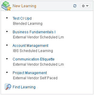 New Learning pagelet