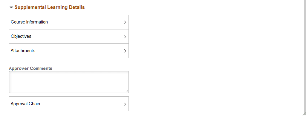 Pending Approvals - Supplemental Learning page (2 of 2)