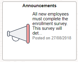 Announcements Tile