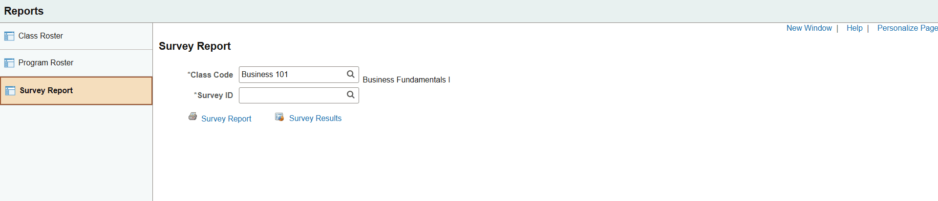 Reports Navigation Collection