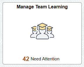 Manage Team Learning tile