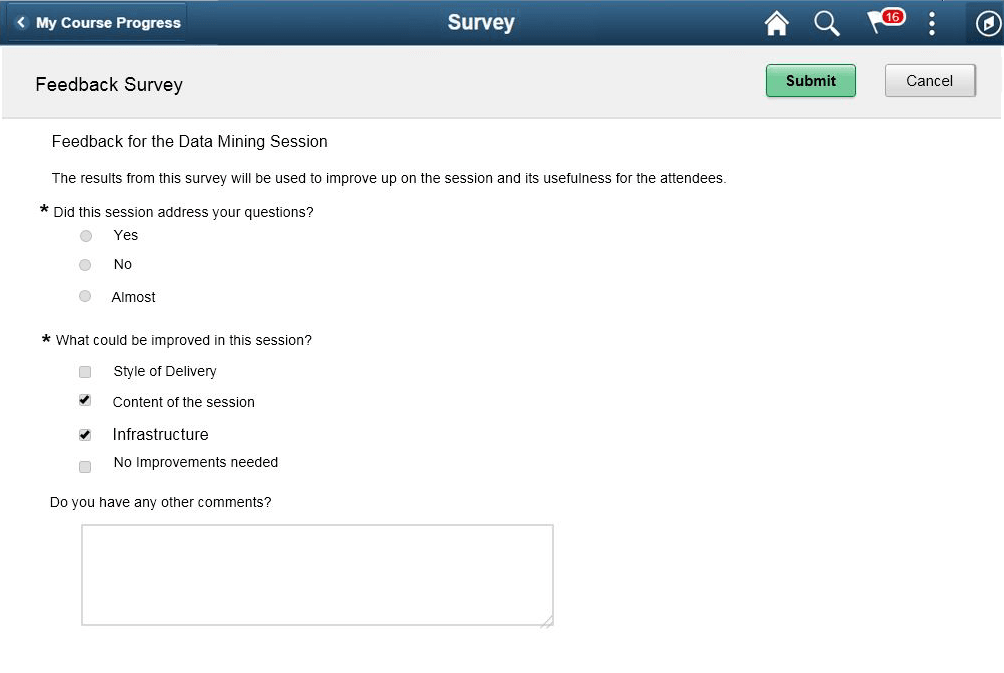 Survey Page