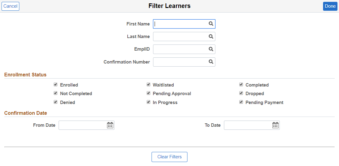 LFF_Filter Learners page