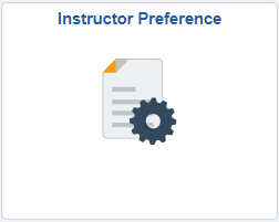 Instructor Preference tile