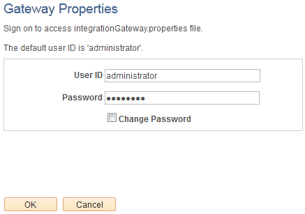 Gateway Properties page