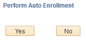 Perform Auto Enrollment page