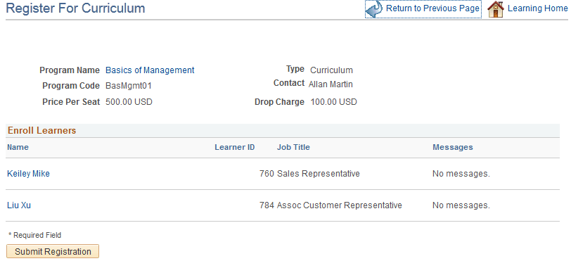 <>Register for <Program> page