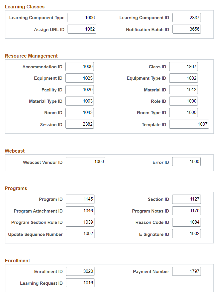 Install Defaults - Counter Records (Page 2 of 5)
