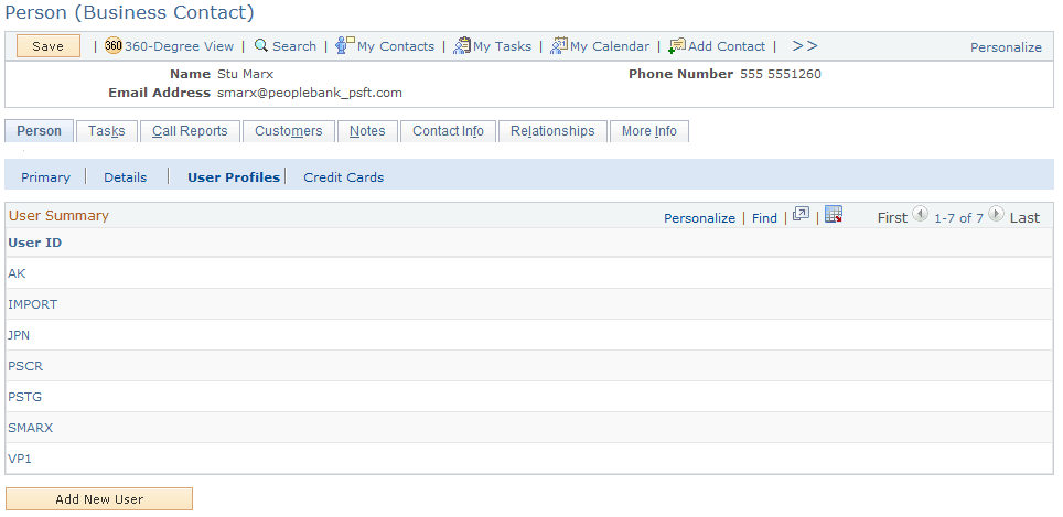 <>Person (<Role>) - Person: User Profiles: User Summary page