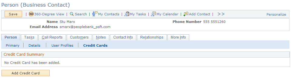 <>Person (<Role>) - Person: Credit Cards page