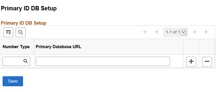 Primary ID Setup Page