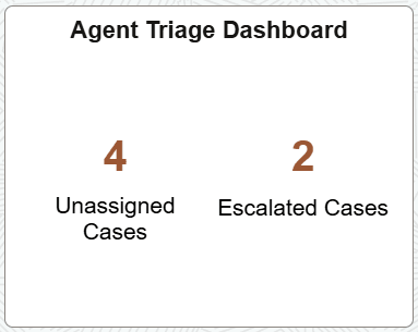 Agent triage tile