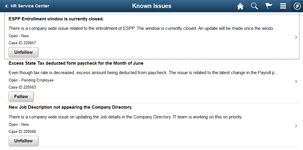 (Tablet) Known Issues Page