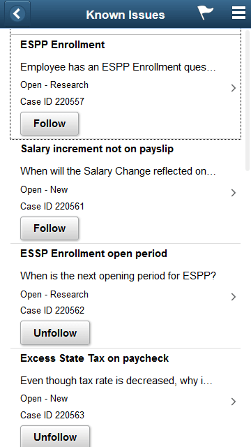 (Smartphone) Known Issues Page