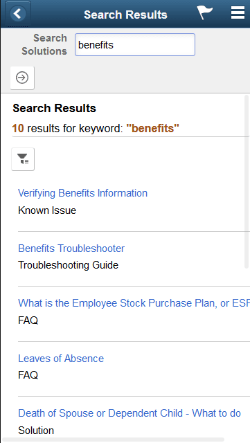 Image: (Smartphone) Search Results Page