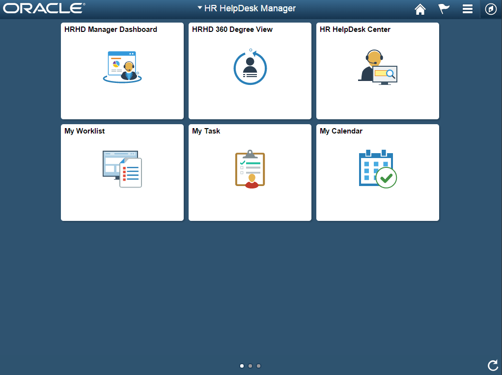 (Tablet) HR Helpdesk Manager home page
