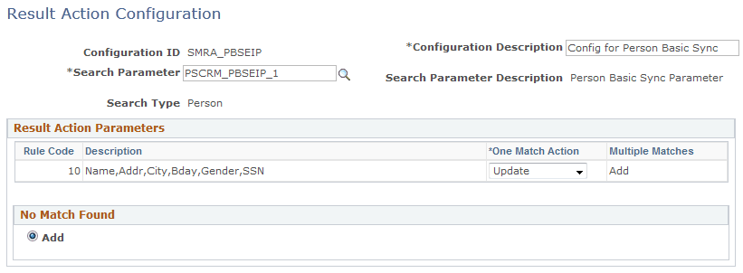 SMRA_PBSEIP configuration