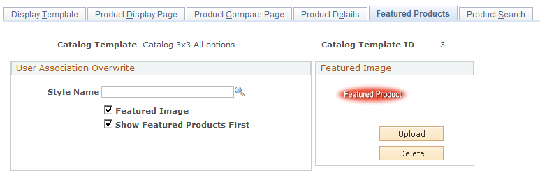 Featured Products page