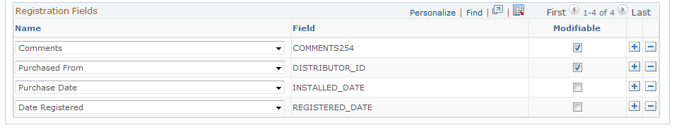 Product Definition - Installed Product page (2 of 2)