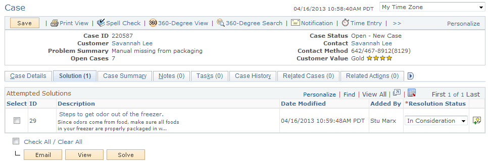 Solutions Considered for this Case grid