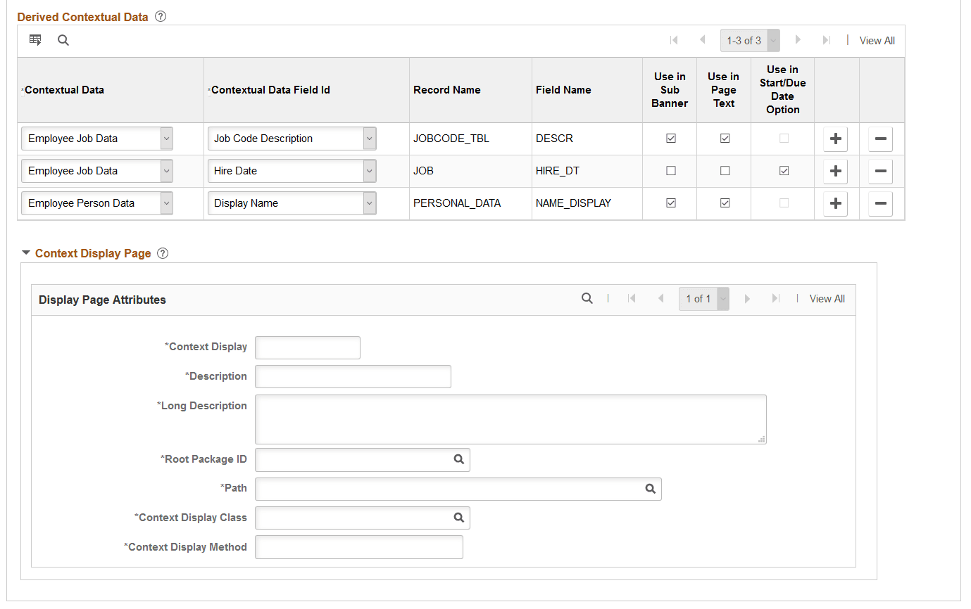 Categories - Context page (2 of 2)