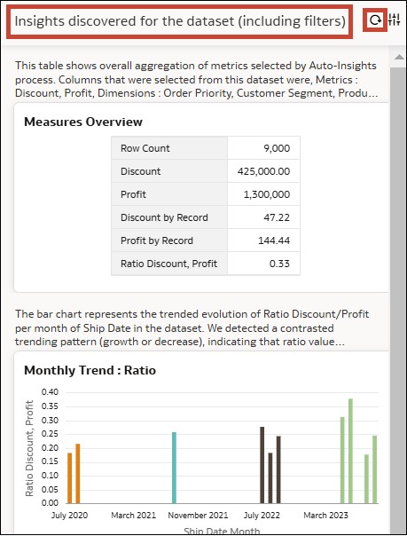 autoinsights_filter_refresh.pngの説明が続きます