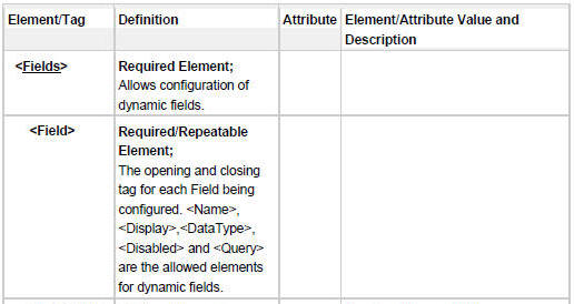 Suspense Field XML