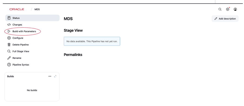 Build with Parameters Build with Parameters