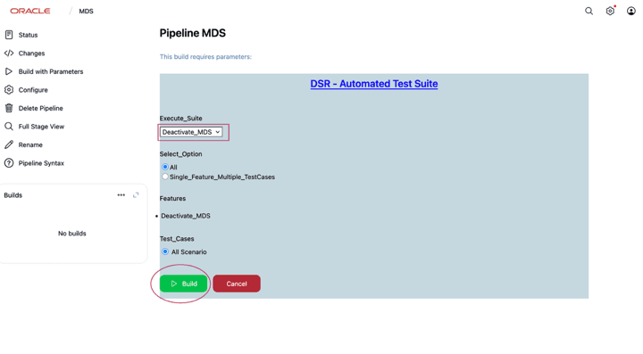 Deactivate MDS Application Deactivate MDS Application