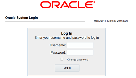 Oracle System Log in