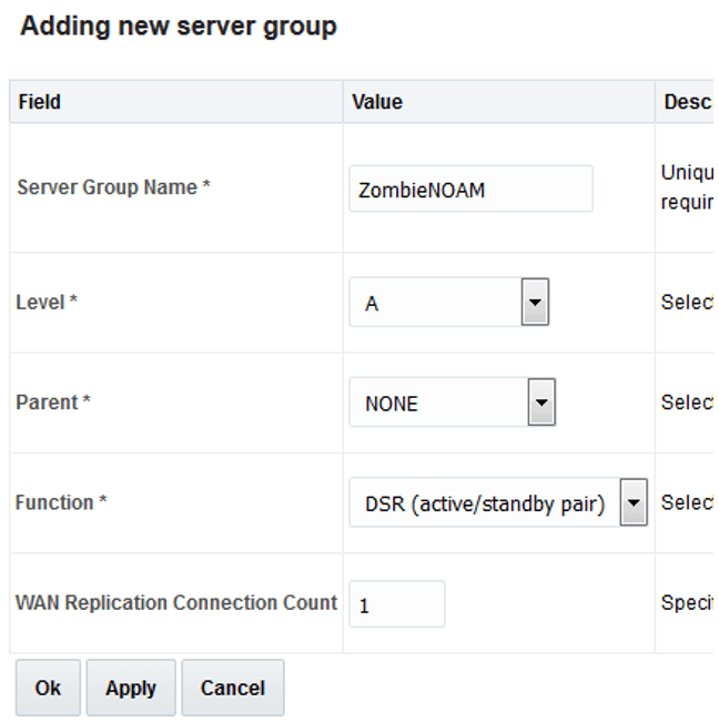 Add New Server Group