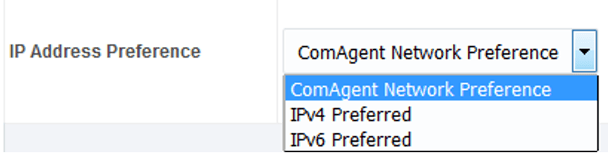 IP Address Preference IP Address Preference