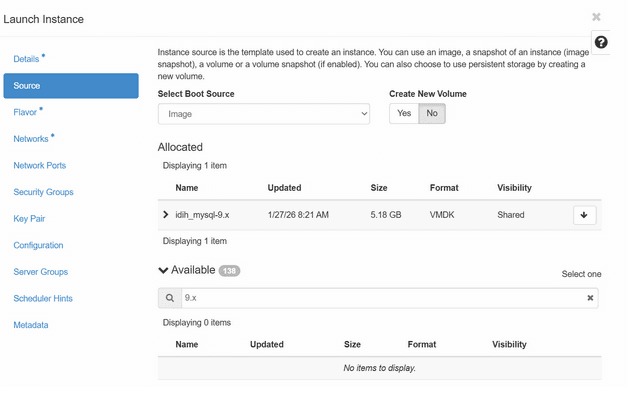 Create New Volume