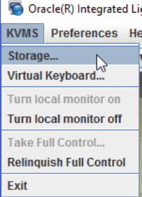 Navigation to storage device