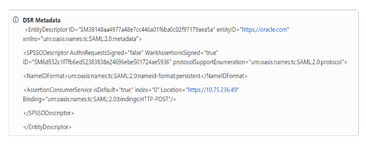 DSR Metadata DSR Metadata