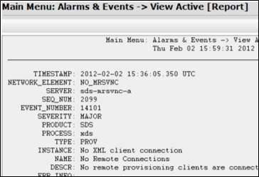 View Active Alarms