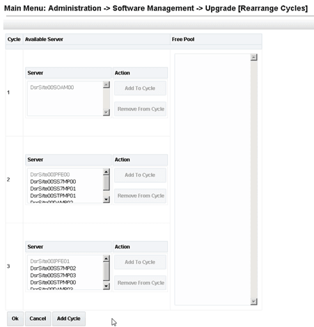 Upgrade Rearrange Cycles