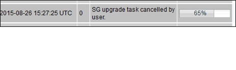 SG upgrade task cancelled