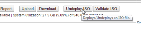 Undeploy ISO