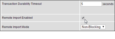 Remote Import Enabled