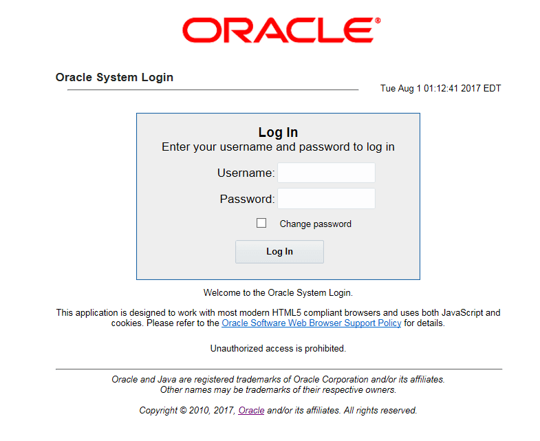 Diameter Signaling Router Login Page
