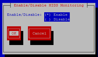 Enable or Disable HIDS