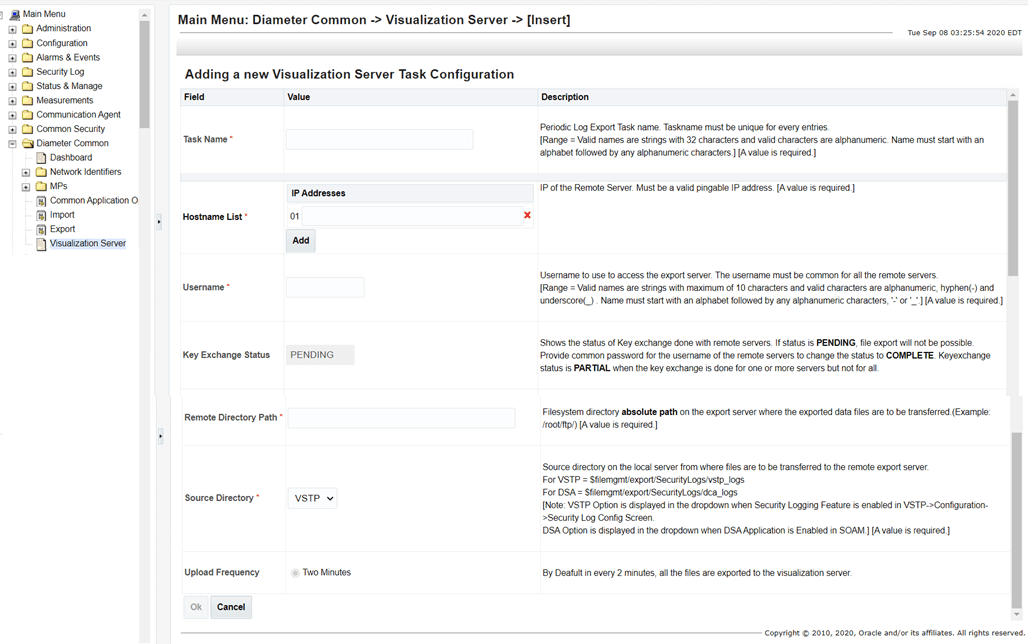 Visualization Server Page