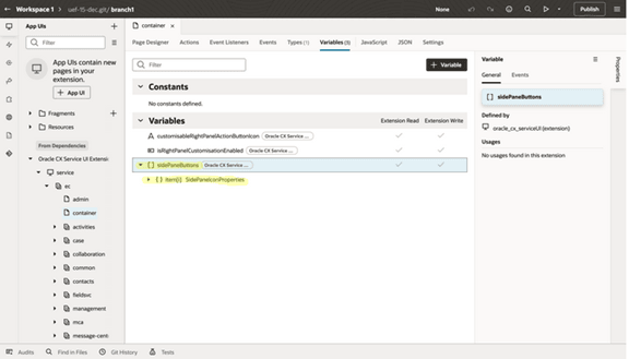 VBスタジオのワークスペース