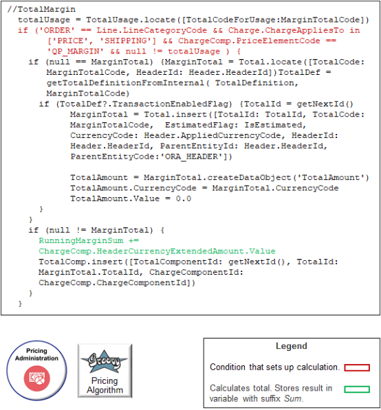 Group Each Row Actions領域にコードを追加します。