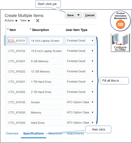 設定は次のようになります