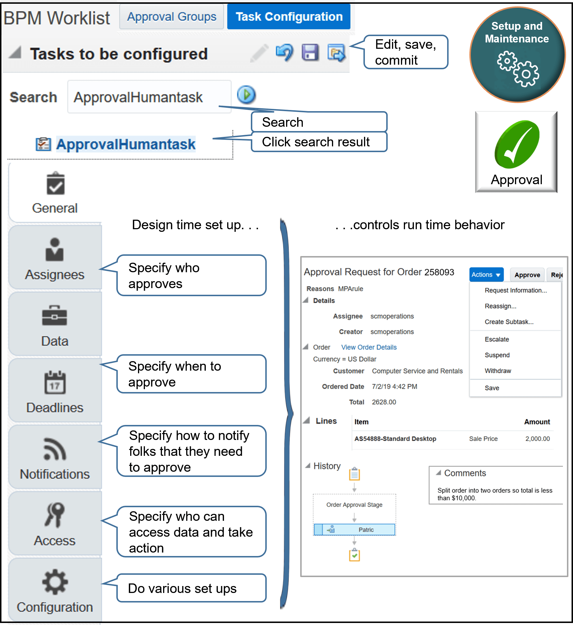 Supply Chain Managementのタスク構成の管理タスク