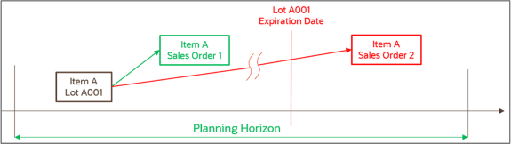 失効済ロット品目の例
